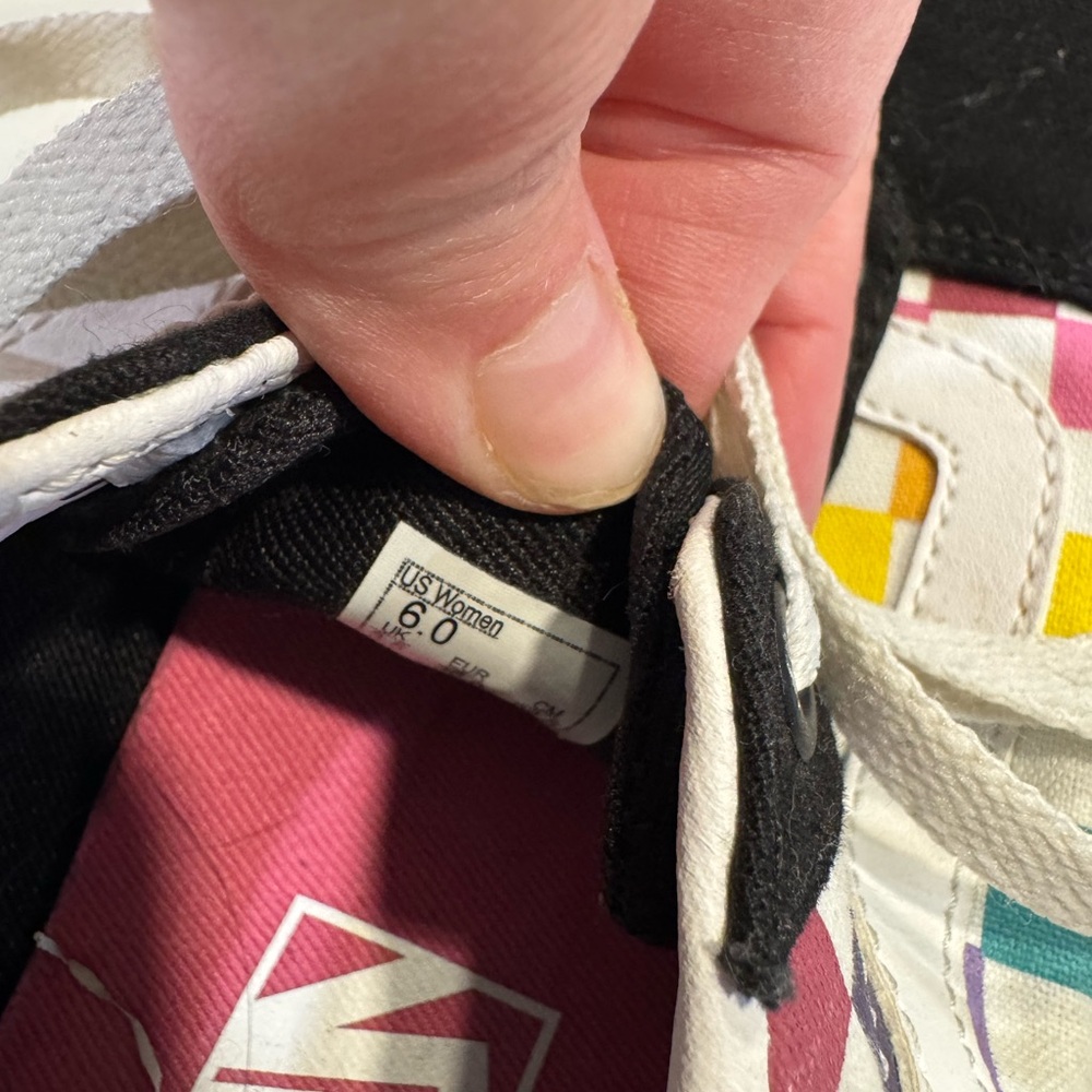 Vans Checkered Sneakersâ2 pairs! Worn Once! - Picture 4 of 5